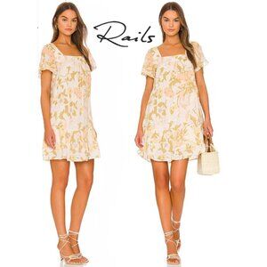 Rails Valentina Dress Citrus floral Size Medium babydoll, lightweight